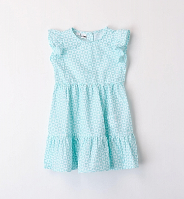 iDO φόρεμα για κορίτσια με γεωμετρικό print - Τυρκουάζ