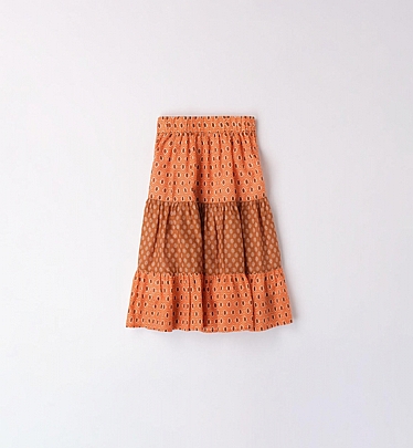 iDO κοριτσίστικη φούστα 100% βαμβακερή - Πορτοκαλί