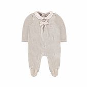 Knit bow sleepsuit : 1