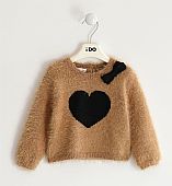 Heart, long-yarn, tricot knit iDO : 1