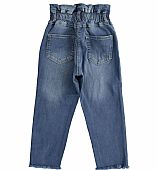 High-waisted stretch denim trousers iDO : 2