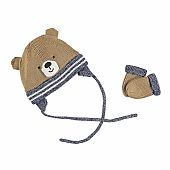 Bear hat and mittens set : 2