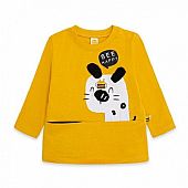 BEE HAPPY YELLOW BOY KNITTED PUPPY T-SHIRT : 1