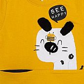 BEE HAPPY YELLOW BOY KNITTED PUPPY T-SHIRT : 2