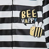 BEE HAPPY BOY&apos;S BLACK HOODED RAINCOAT : 4