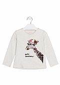 Sequin giraffe t-shirt losan : 1