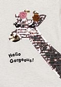 Sequin giraffe t-shirt losan : 3