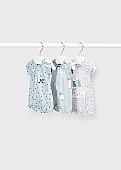 Set of 3 ECOFRIENDS short jersey sleepsuits Mayoral  : 1