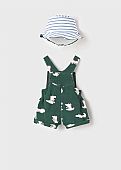 Short dungarees with reversible hat ECOFRIENDS Mayoral  : 2