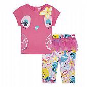  Set tuc-tuc T-shirt with pink tulle leggings : 1