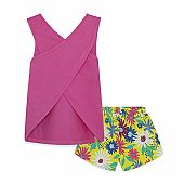 Set tuc-tuc shorts flowers 