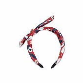 RED FLOWERS RIGID HAIRBAND FOR GIRLS SEA LOVERS tuc-tuc : 4