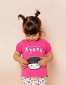 T-SHIRT WITH POCKET FOR BABY GIRLS &apos;SNACK&apos;, PINK 