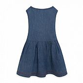 BLUE SUSPENDERS DENIM DRESS FOR GIRLS RED 