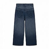 BLUE WIDE DENIM TROUSERS FOR GIRLS 