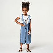 Girls Blue Chambray Trousers iDO : 1