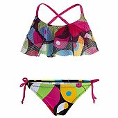 colorful tulle tuc-tuc bikini swimsuit : 1