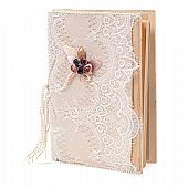 BLESSING BOOK WITH LACE & DRY FLOWERS : 1