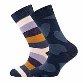 ewers stripes/hearts 2 piece socks : 1