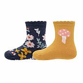 socks 2-pack GOTS flowers/mushroom ewers : 1