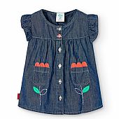 denim dress with boboli pockets : 1