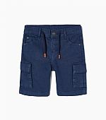 Twill Bermuda shorts with Cargo zippy pockets : 1