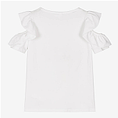 iDO Ruffled Cotton T-Shirt : 2