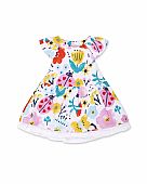 Tiny Critters printed satin tuc-tuc dress : 1