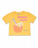 Orange knit T-shirt for girl Full Bloom natkids  : 1