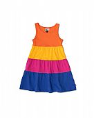 Striped knit strapless dress for girl Full Bloom : 1