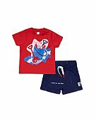 Red blue knit set for boy Beach Day tuc-tuc : 1