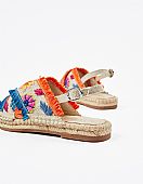 jute and raffia sandals for colorful zippy : 2