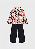 Abel and lula girl&apos;s hearts pants set : 2