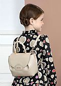 Backpack & purse 2 in 1 beige synthetic leather abel and lula : 1