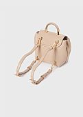 Backpack & purse 2 in 1 beige synthetic leather abel and lula : 3