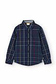 Poplin check shirt with Boboli detail : 1