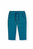 Klein Boboli blue stretch gabardine trousers : 1