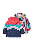 Reversible Boboli hooded waterproof jacket : 2