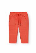 Boboli red baby elastic gabardine trousers : 1