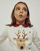 Christmas zippy &apos;Reindeer&apos; sweater : 1