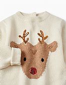 Christmas zippy &apos;Reindeer&apos; sweater : 4