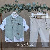 Stova Bambini Christening Suit with Waistcoat SS24B2 : 2