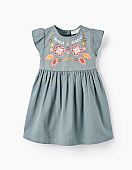 Zippy floral embroidered dress : 1