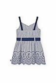 Boboli striped dress with embroidery : 2