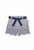 Boboli striped shorts with embroidery : 1