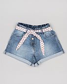 Losan denim shorts with belt : 1