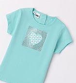 iDO T-shirt for girls with heart and rhinestones : 2