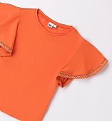 iDO embroidered orange t-shirt for girls : 4