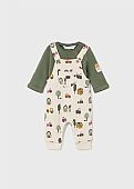 Mayoral printed dungarees and blouse set : 2