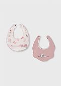 Mayoral set of 2 embroidered bibs waterproof baby : 2